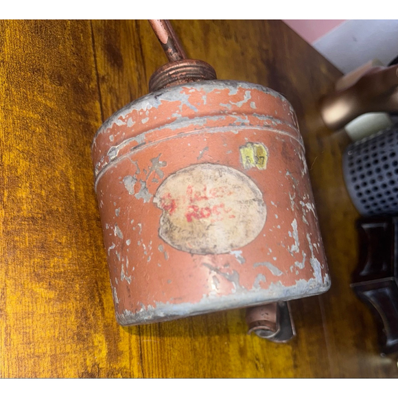 Vintage Goldenrod ?Hydraulic Pump Oilers Angle Spout, USA copper - Picture 5 of 13